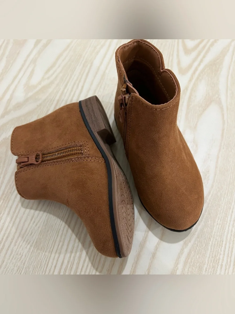 Cat & Jack suede booties - 2 pair